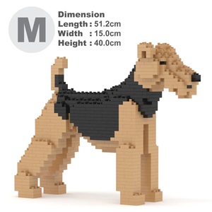 Airedale Terrier Medium Size (Lego inspired brick kit)